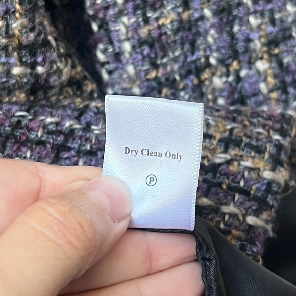 Coldwater Creek Multicolor Collarless Tweed Jacket Size 14 - Picture 7 of 7